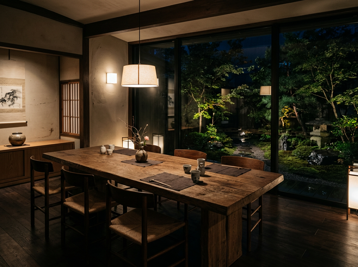 夜の食事空間